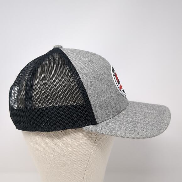 Meridian ID Scheels Snapback Trucker Hat Gray One Size Adjustable Mesh Back - Picture 5 of 11